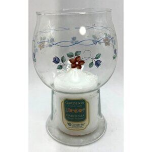 Pflatzgraff Bonnie Brae Glass Piller Candle Holder, With Candle